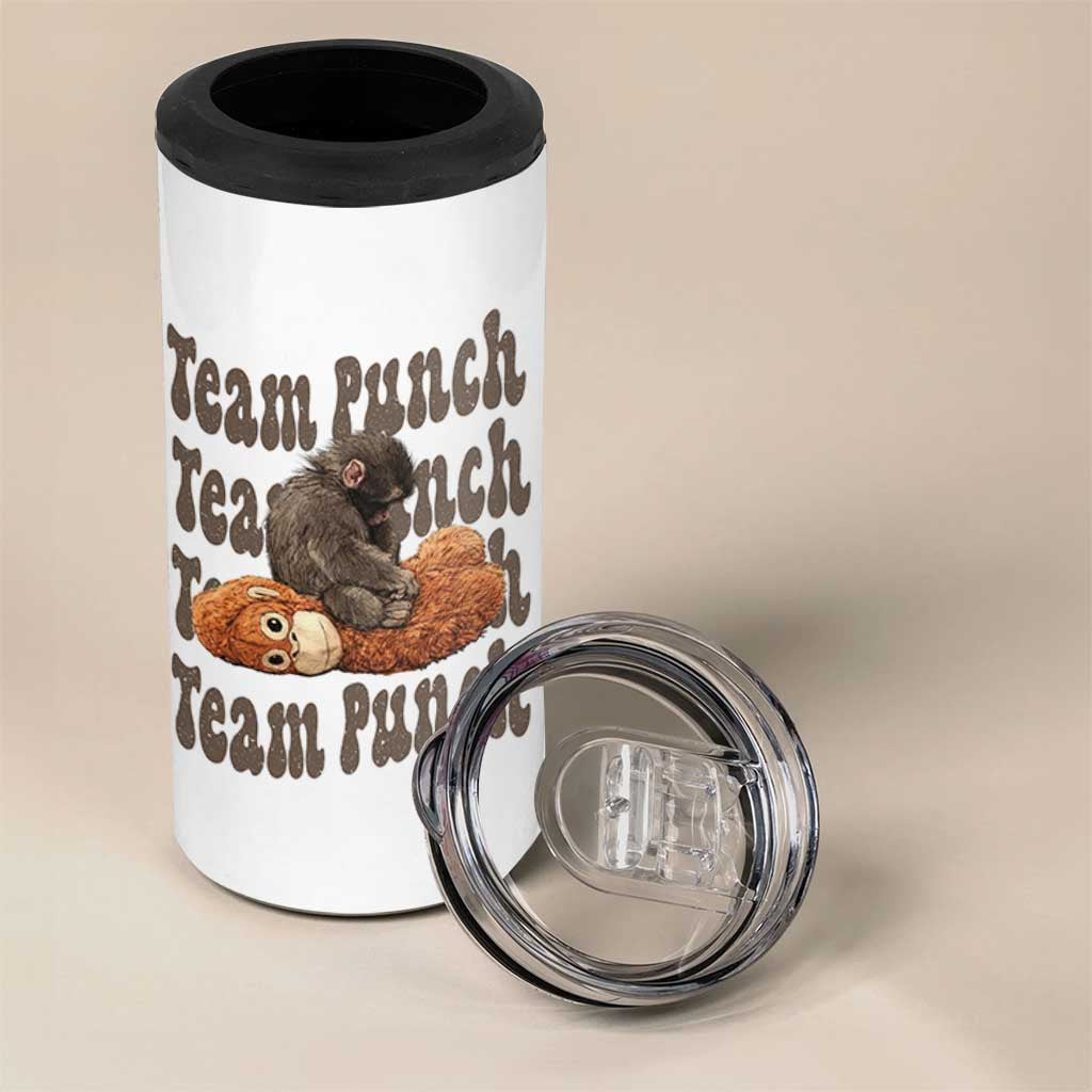 Team Punch Monkey 4 in 1 Can Cooler Tumbler Baby Monkey And Plush Toy Viral