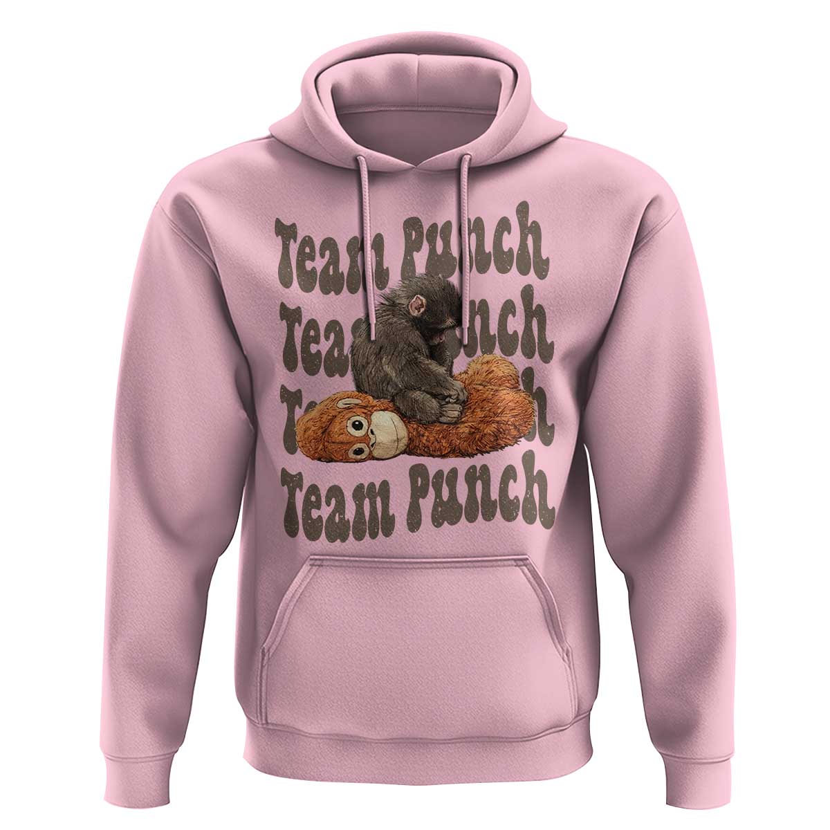 Team Punch Monkey Hoodie Baby Monkey And Plush Toy Viral
