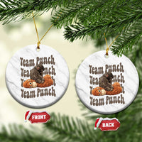 Team Punch Monkey Ceramic Ornament Baby Monkey And Plush Toy Viral