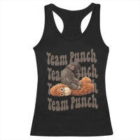 Team Punch Monkey Racerback Tank Top Baby Monkey And Plush Toy Viral