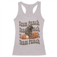 Team Punch Monkey Racerback Tank Top Baby Monkey And Plush Toy Viral