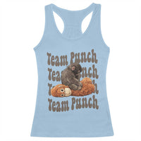 Team Punch Monkey Racerback Tank Top Baby Monkey And Plush Toy Viral