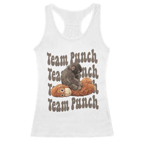 Team Punch Monkey Racerback Tank Top Baby Monkey And Plush Toy Viral
