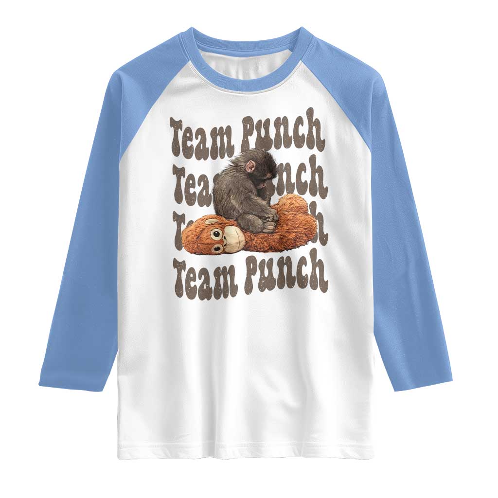Team Punch Monkey Raglan Shirt Baby Monkey And Plush Toy Viral