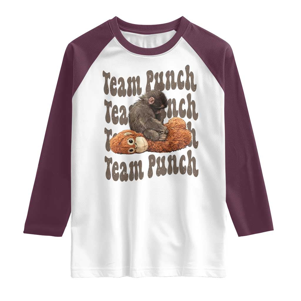 Team Punch Monkey Raglan Shirt Baby Monkey And Plush Toy Viral