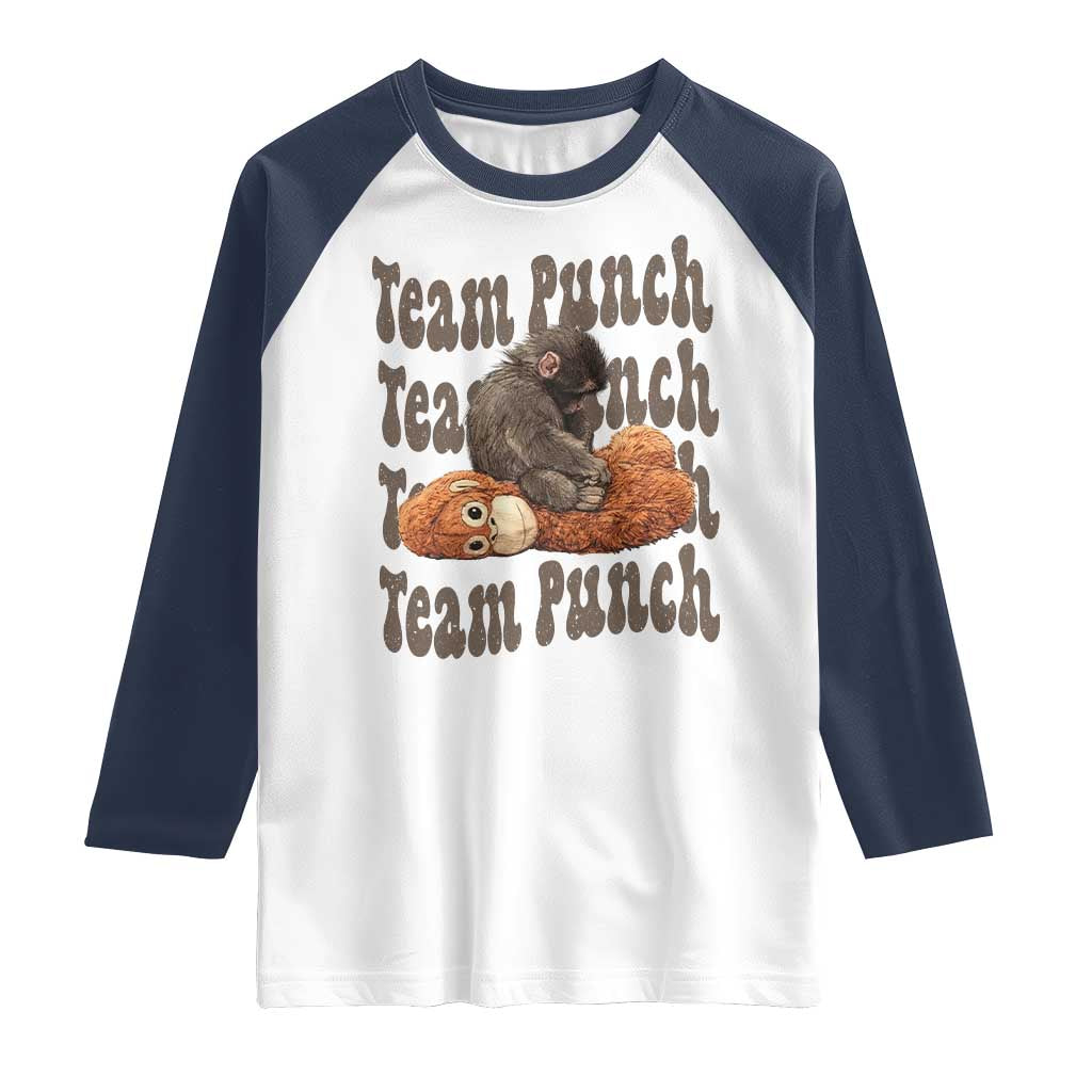 Team Punch Monkey Raglan Shirt Baby Monkey And Plush Toy Viral