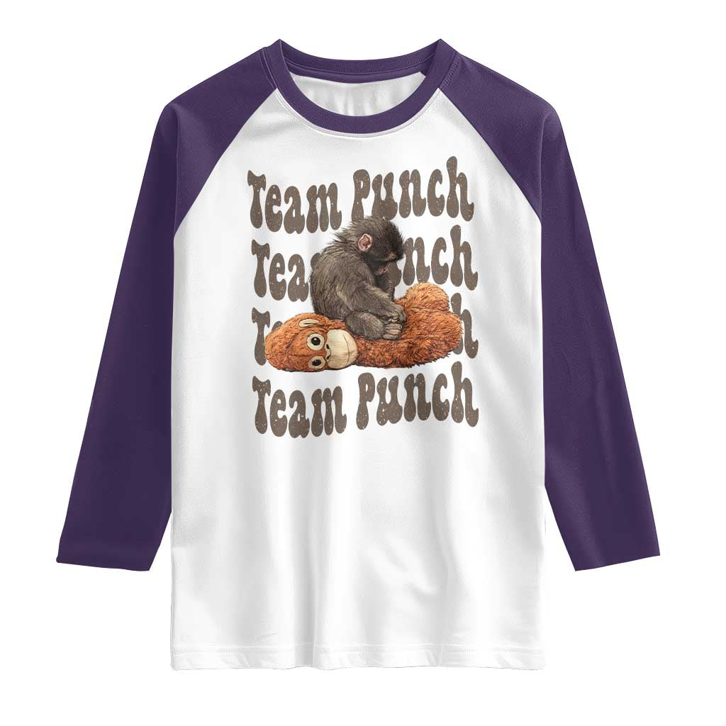 Team Punch Monkey Raglan Shirt Baby Monkey And Plush Toy Viral