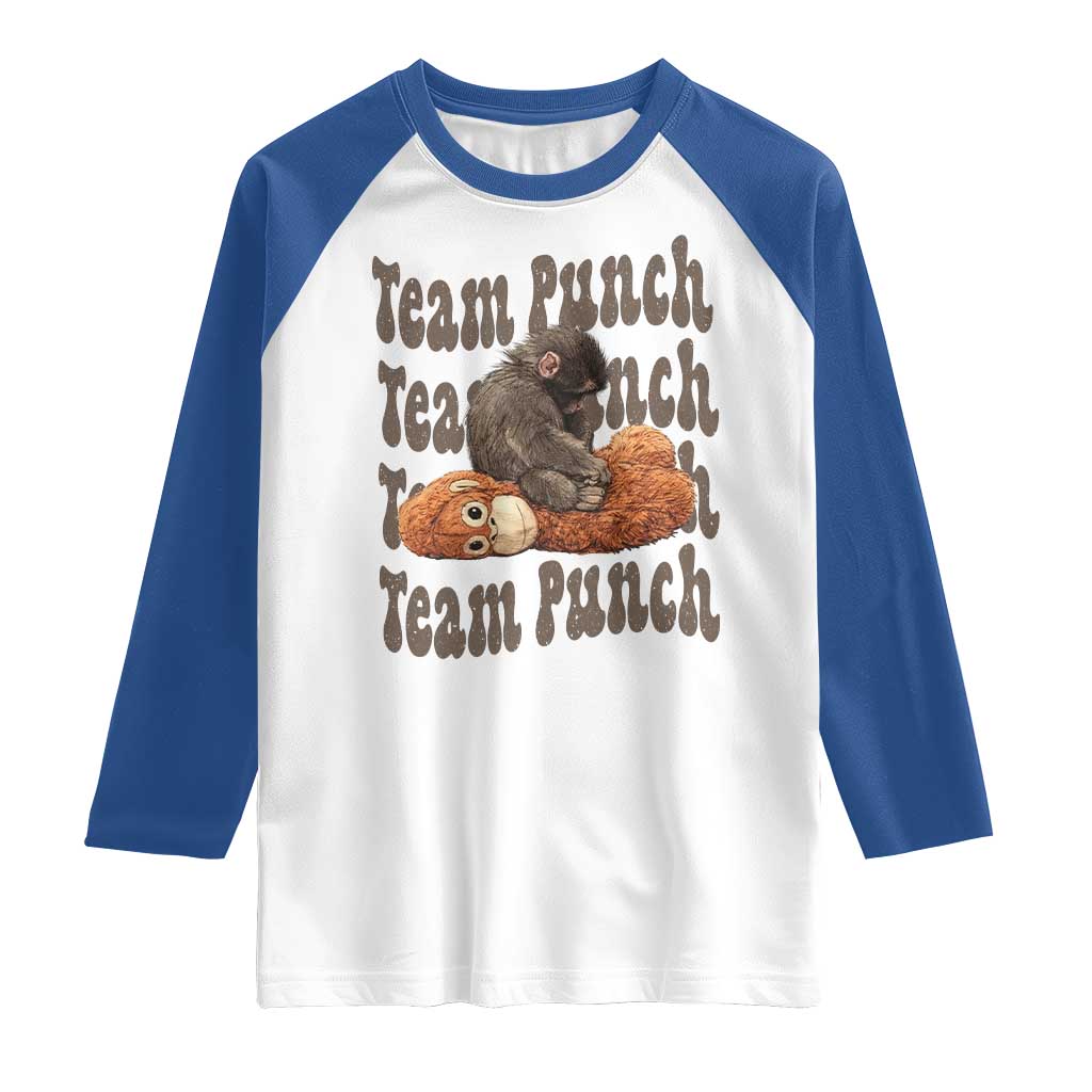 Team Punch Monkey Raglan Shirt Baby Monkey And Plush Toy Viral