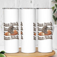Team Punch Monkey Skinny Tumbler Baby Monkey And Plush Toy Viral