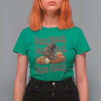 Team Punch Monkey T Shirt For Women Baby Monkey And Plush Toy Viral