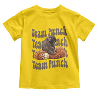 Team Punch Monkey Toddler T Shirt Baby Monkey And Plush Toy Viral