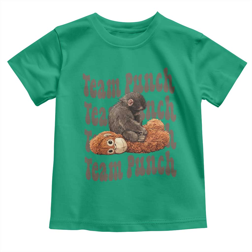 Team Punch Monkey Toddler T Shirt Baby Monkey And Plush Toy Viral