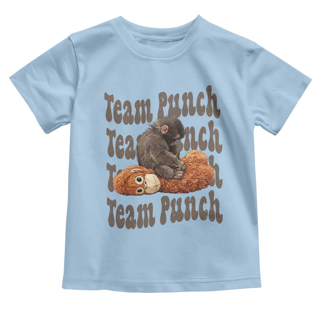 Team Punch Monkey Toddler T Shirt Baby Monkey And Plush Toy Viral