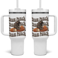 Team Punch Monkey Tumbler With Handle Baby Monkey And Plush Toy Viral