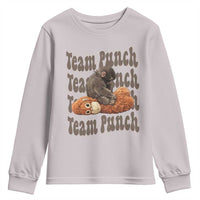 Team Punch Monkey Youth Sweatshirt Baby Monkey And Plush Toy Viral