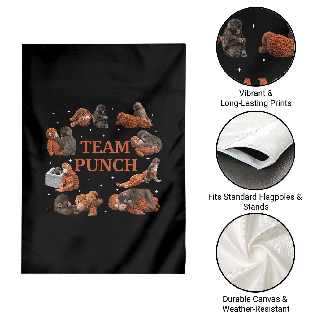 Team Punch Monkey Garden Flag Viral Baby Monkey Meme