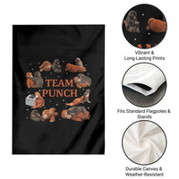 Team Punch Monkey Garden Flag Viral Baby Monkey Meme
