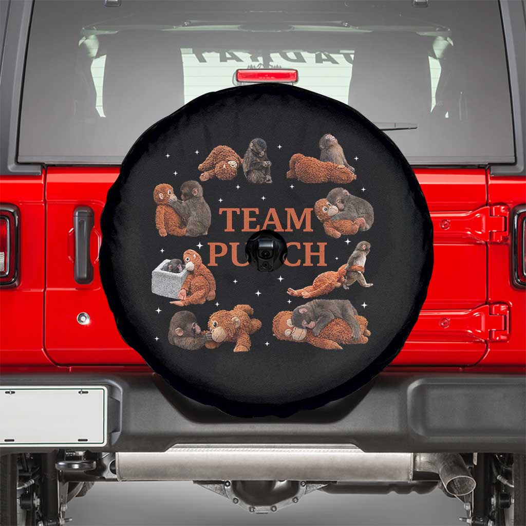Team Punch Monkey Spare Tire Cover Viral Baby Monkey Meme