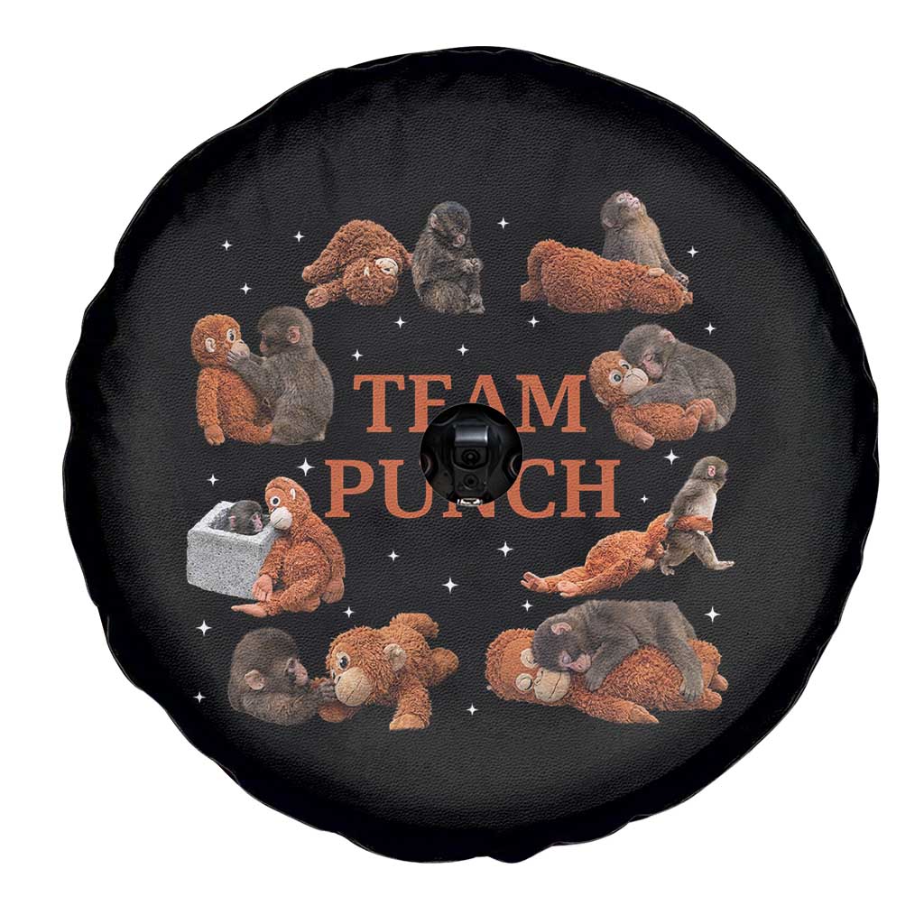 Team Punch Monkey Spare Tire Cover Viral Baby Monkey Meme
