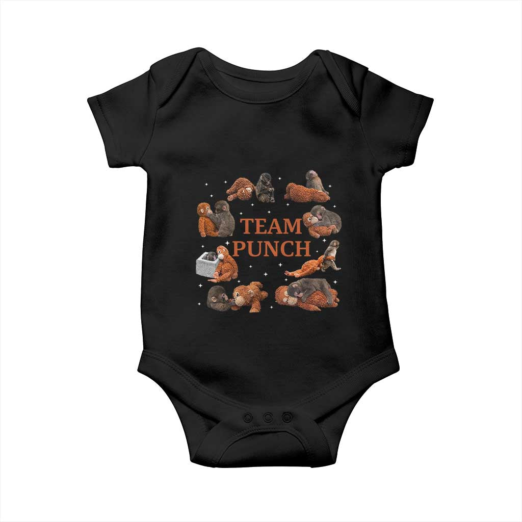 Team Punch Monkey Baby Onesie Viral Baby Monkey Meme