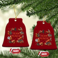 Team Punch Monkey Ceramic Ornament Viral Baby Monkey Meme