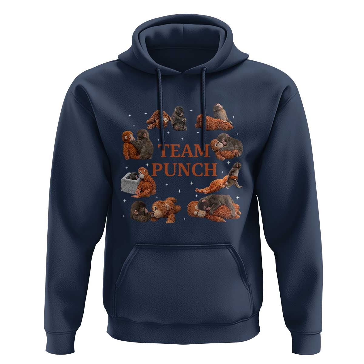 Team Punch Monkey Hoodie Viral Baby Monkey Meme
