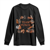 Team Punch Monkey Long Sleeve Shirt Viral Baby Monkey Meme