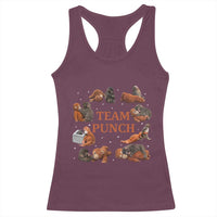 Team Punch Monkey Racerback Tank Top Viral Baby Monkey Meme