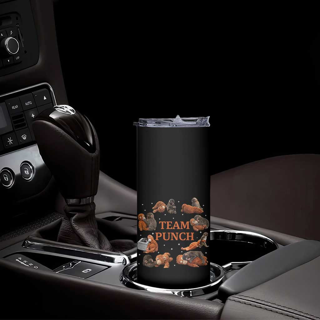 Team Punch Monkey Skinny Tumbler Viral Baby Monkey Meme