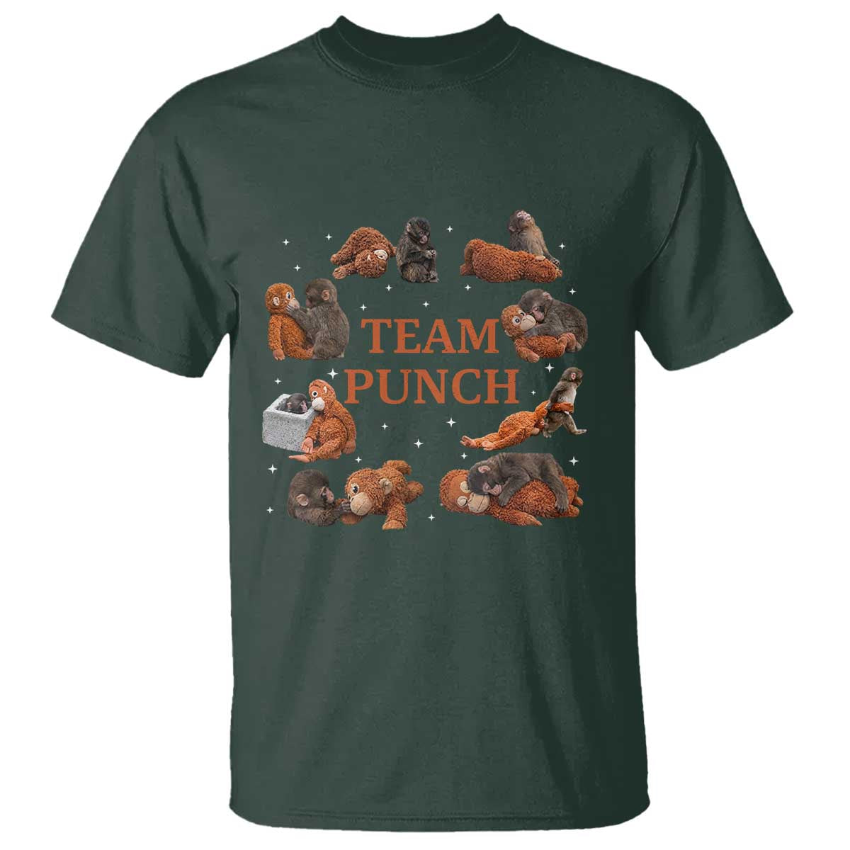 Team Punch Monkey T Shirt Viral Baby Monkey Meme