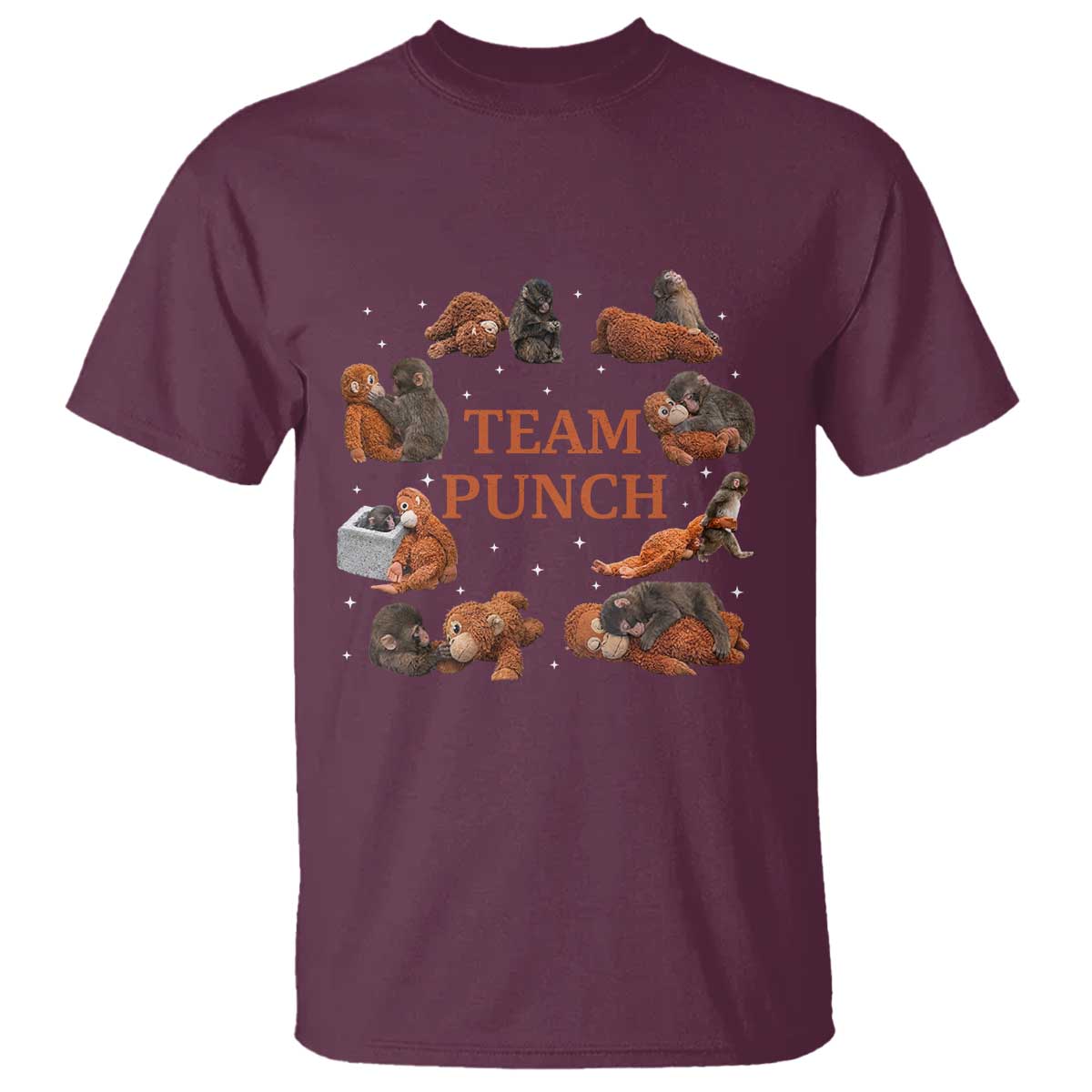 Team Punch Monkey T Shirt Viral Baby Monkey Meme