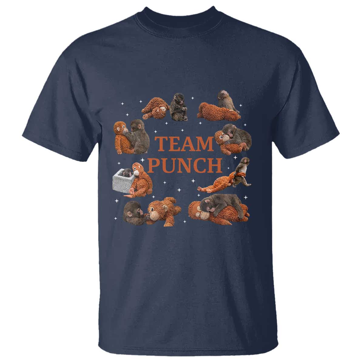 Team Punch Monkey T Shirt Viral Baby Monkey Meme