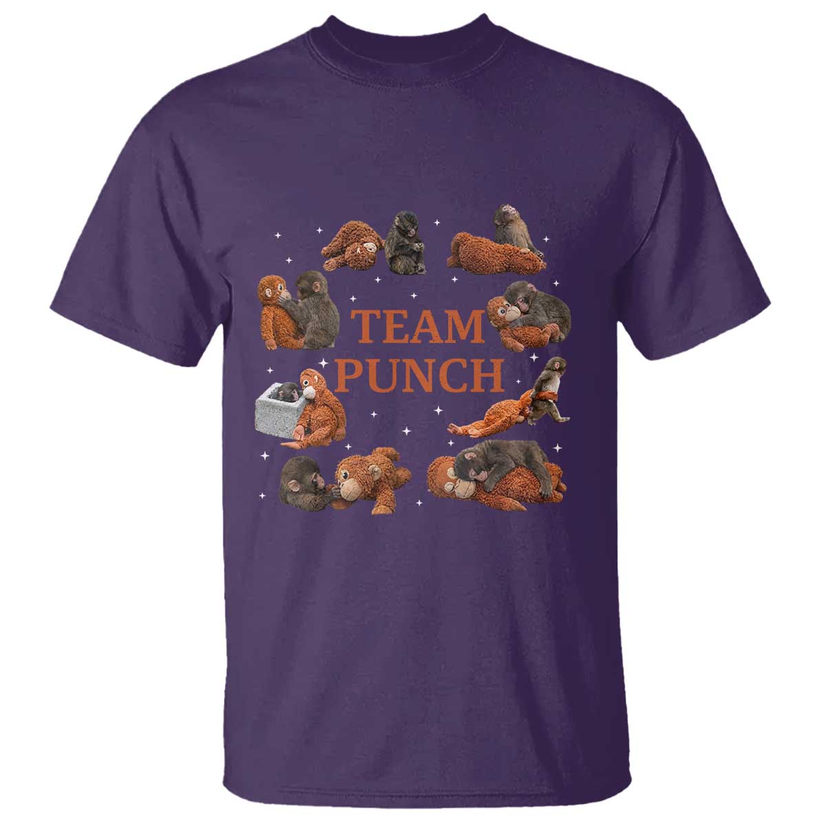 Team Punch Monkey T Shirt Viral Baby Monkey Meme