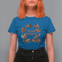 Team Punch Monkey T Shirt For Women Viral Baby Monkey Meme