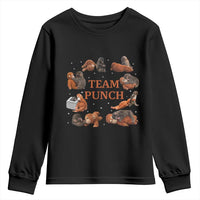 Team Punch Monkey Youth Sweatshirt Viral Baby Monkey Meme