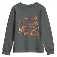 Team Punch Monkey Youth Sweatshirt Viral Baby Monkey Meme