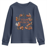 Team Punch Monkey Youth Sweatshirt Viral Baby Monkey Meme
