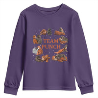 Team Punch Monkey Youth Sweatshirt Viral Baby Monkey Meme