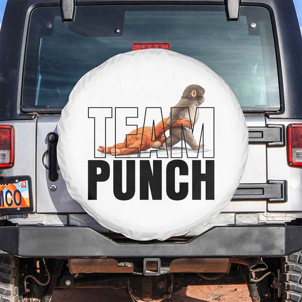 Team Punch Monkey Spare Tire Cover Viral Trend Baby Monkey Meme