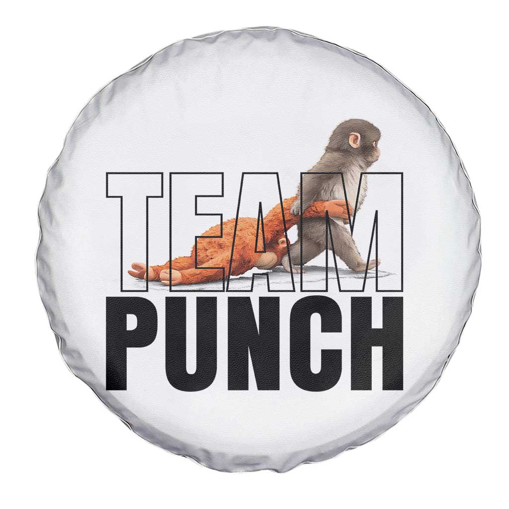 Team Punch Monkey Spare Tire Cover Viral Trend Baby Monkey Meme