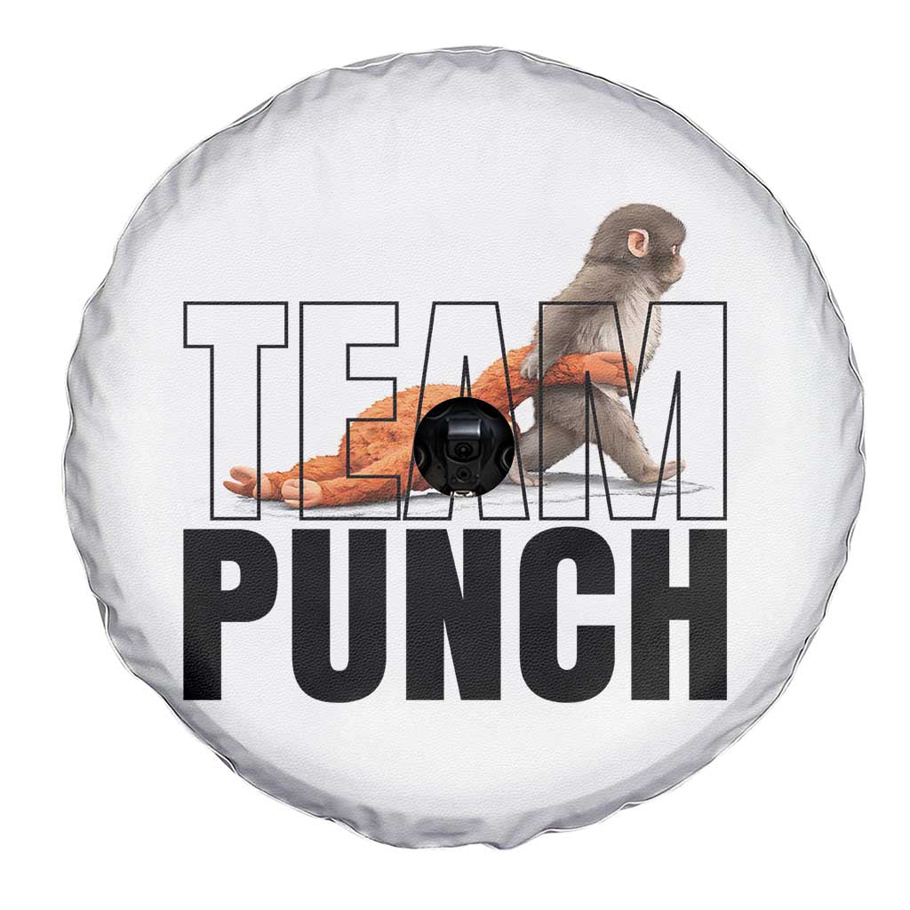 Team Punch Monkey Spare Tire Cover Viral Trend Baby Monkey Meme