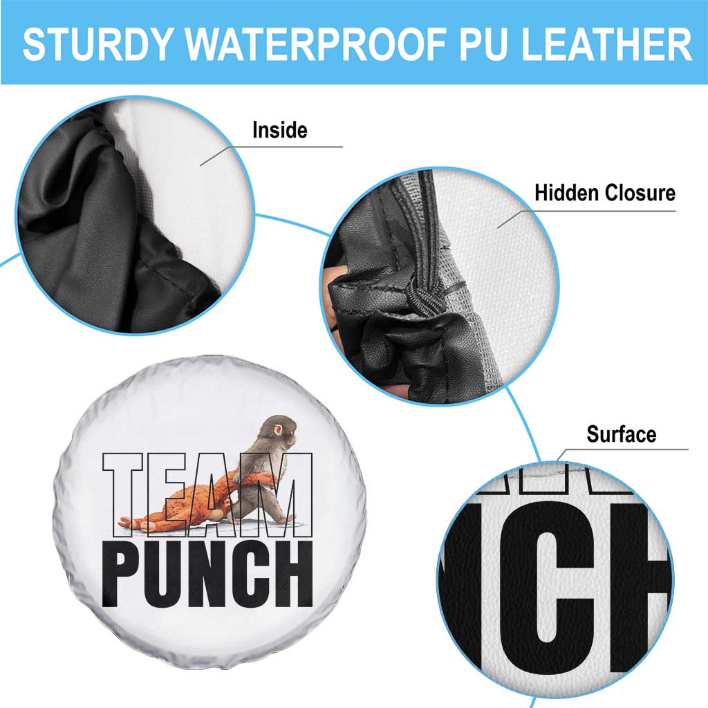 Team Punch Monkey Spare Tire Cover Viral Trend Baby Monkey Meme