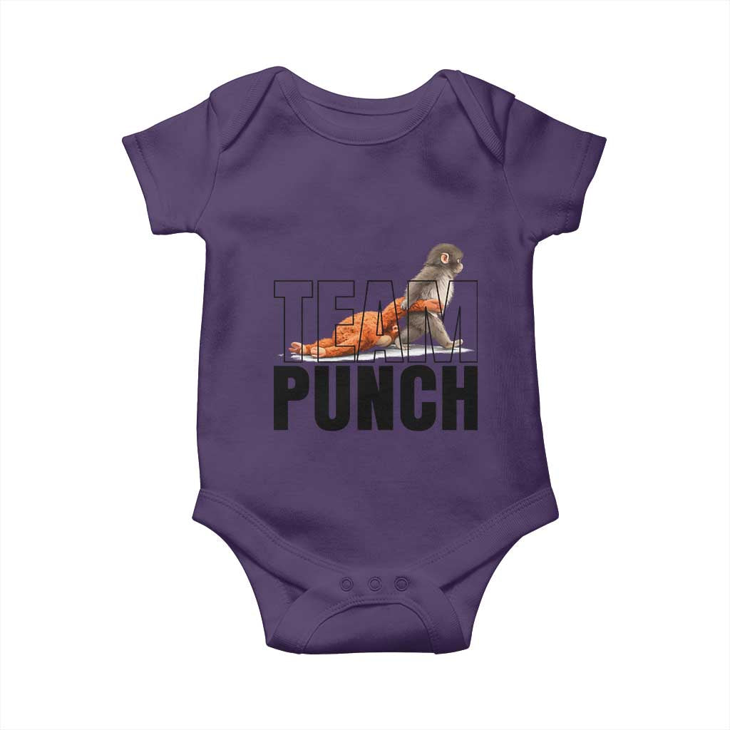 Team Punch Monkey Baby Onesie Viral Trend Baby Monkey Meme