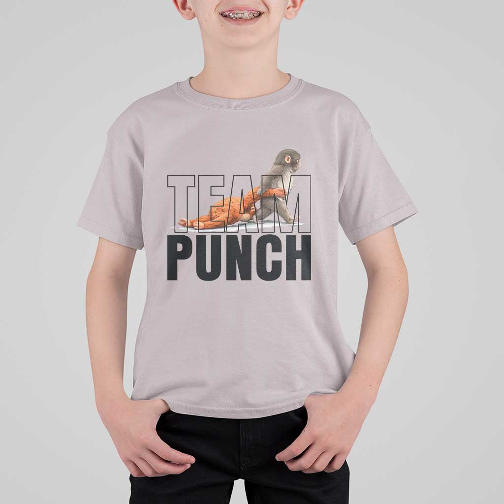 Team Punch Monkey T Shirt For Kid Viral Trend Baby Monkey Meme