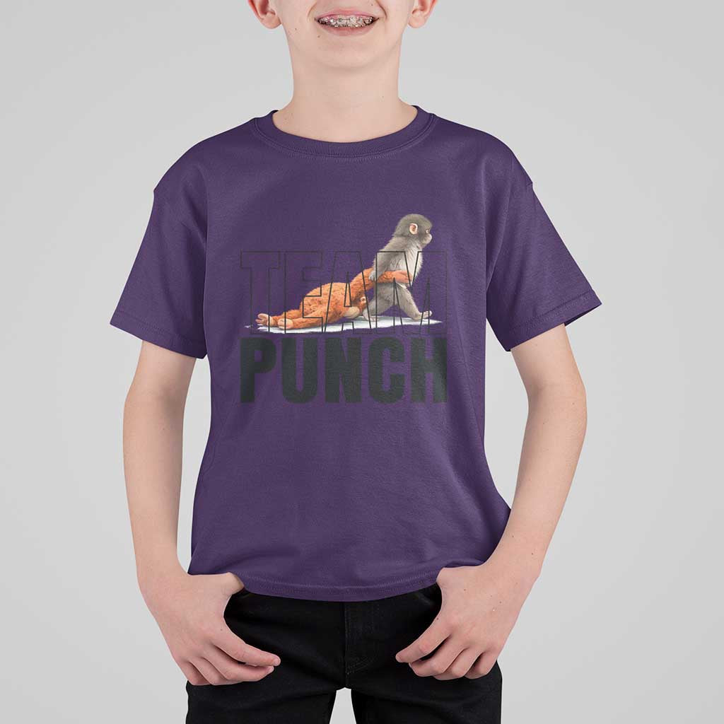 Team Punch Monkey T Shirt For Kid Viral Trend Baby Monkey Meme