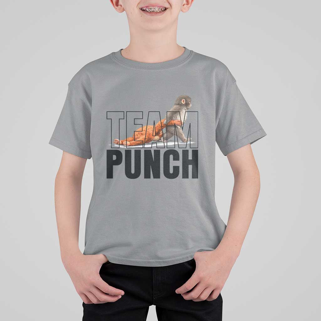 Team Punch Monkey T Shirt For Kid Viral Trend Baby Monkey Meme
