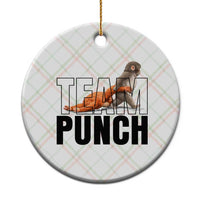 Team Punch Monkey Ceramic Ornament Viral Trend Baby Monkey Meme
