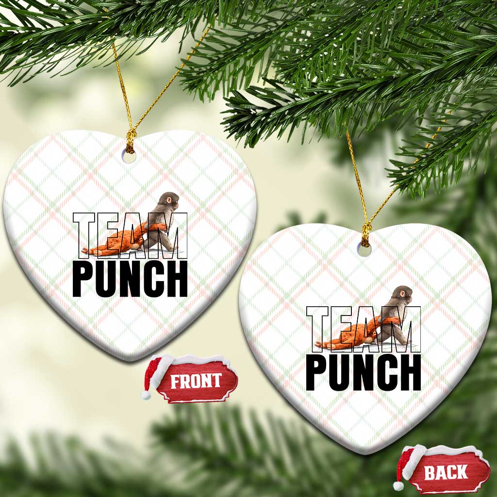 Team Punch Monkey Ceramic Ornament Viral Trend Baby Monkey Meme
