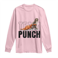Team Punch Monkey Long Sleeve Shirt Viral Trend Baby Monkey Meme