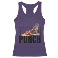 Team Punch Monkey Racerback Tank Top Viral Trend Baby Monkey Meme